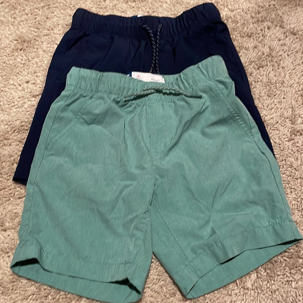 Old navy boys size small stretch-tech shorts. Two pairs
